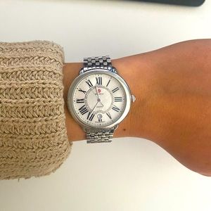 Michele Serein Mid Diamond Dial Watch